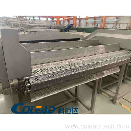 Fully automatic vegetable continuous blanching machine